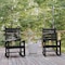 Flash Furniture Black All-Weather Outdoor Rocking Chair, 2PK 2-LE-HMP-2002-110-BK-GG - alternate 1